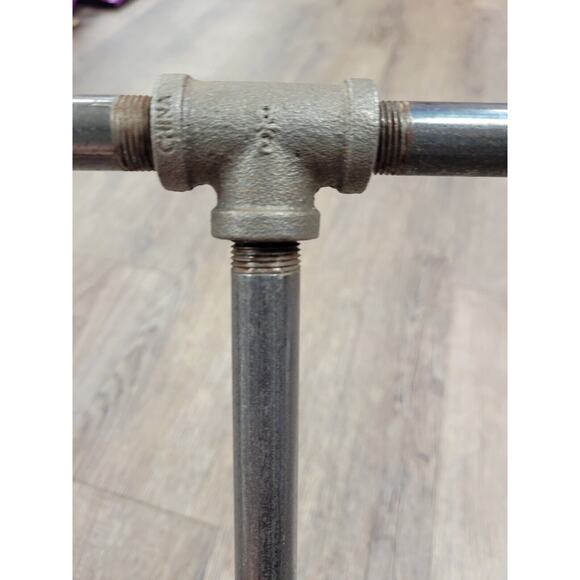 Steam Punk Industrial Decor Metal Pipe Towel Rack Coffee Cup Holder Contraption - Picture 5 of 6